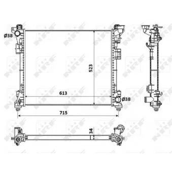 Radiateur, refroidissement du moteur NRF