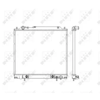 Radiateur, refroidissement du moteur NRF 55343