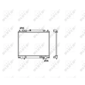 Radiateur, refroidissement du moteur NRF 55344