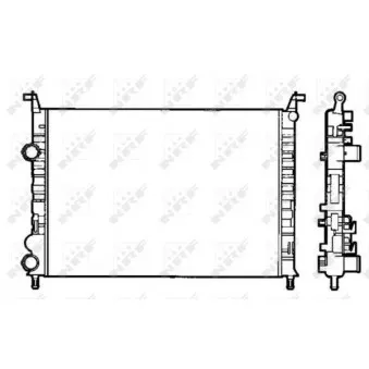 Radiateur, refroidissement du moteur NRF 58195