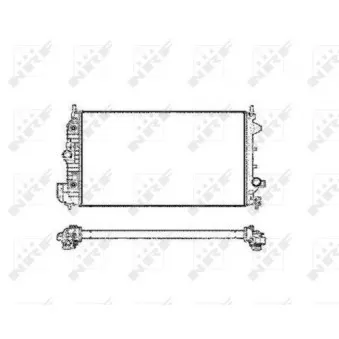 Radiateur, refroidissement du moteur NRF 58205