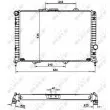 Radiateur, refroidissement du moteur NRF 58254 - Visuel 1