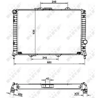 Radiateur, refroidissement du moteur NRF