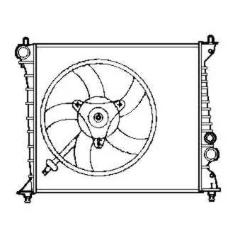 Radiateur, refroidissement du moteur NRF 58257