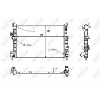 Radiateur, refroidissement du moteur NRF