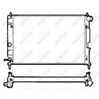 Radiateur, refroidissement du moteur NRF 58290