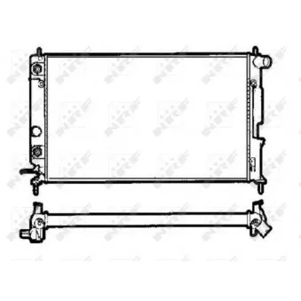 Radiateur, refroidissement du moteur NRF 58291