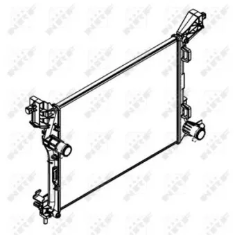 Radiateur, refroidissement du moteur NRF 58423