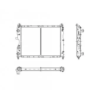 Radiateur, refroidissement du moteur NRF 58791