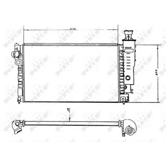 Radiateur, refroidissement du moteur NRF