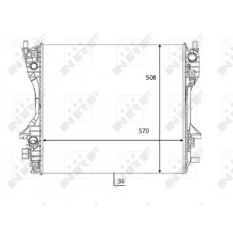 Radiateur, refroidissement du moteur NRF