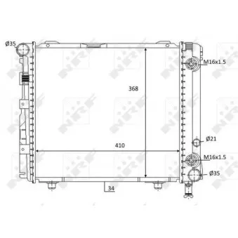 Radiateur, refroidissement du moteur NRF 59103