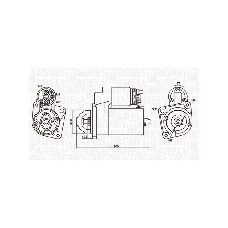 Démarreur MAGNETI MARELLI 063721213010