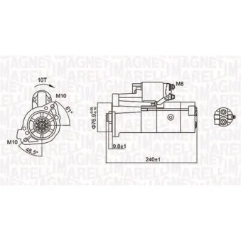 Démarreur MAGNETI MARELLI 063721221010