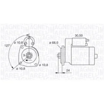 Démarreur MAGNETI MARELLI 063721242010