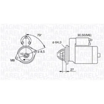 Démarreur MAGNETI MARELLI 063721511010