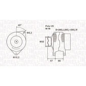 Alternateur MAGNETI MARELLI 063731036010