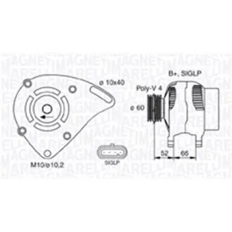 Alternateur MAGNETI MARELLI