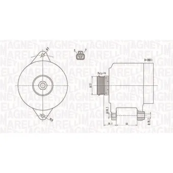 Alternateur MAGNETI MARELLI 063731409010