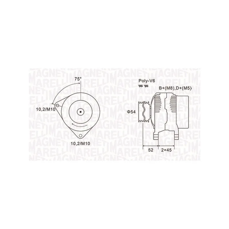 Alternateur MAGNETI MARELLI 063731496010