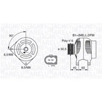 Alternateur MAGNETI MARELLI 063731542010