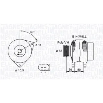 Alternateur MAGNETI MARELLI 063731557010