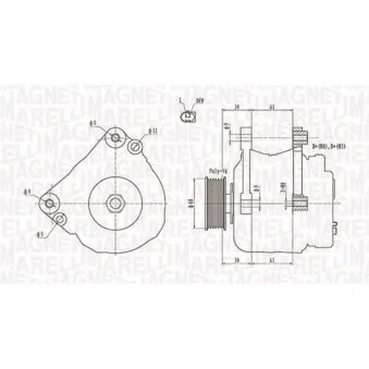 Alternateur MAGNETI MARELLI