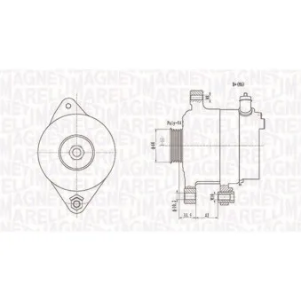 Alternateur MAGNETI MARELLI 063731595010