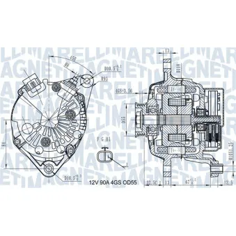 Alternateur MAGNETI MARELLI 063731725010