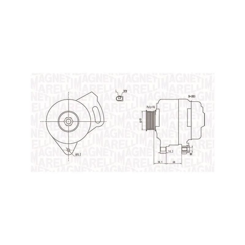 Alternateur MAGNETI MARELLI 063731750010