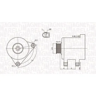 Alternateur MAGNETI MARELLI 063731782010