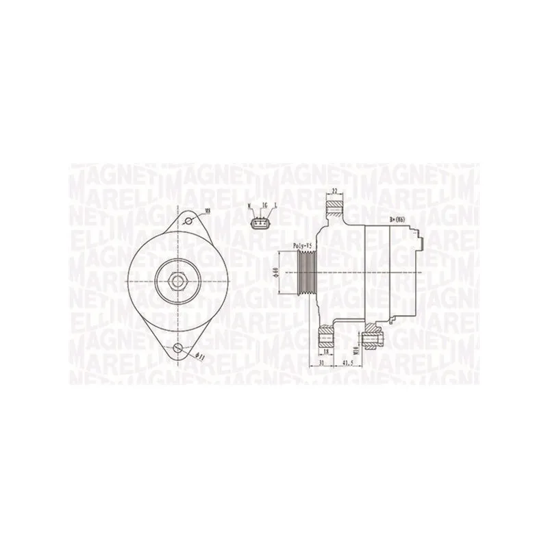 Alternateur MAGNETI MARELLI 063731892010