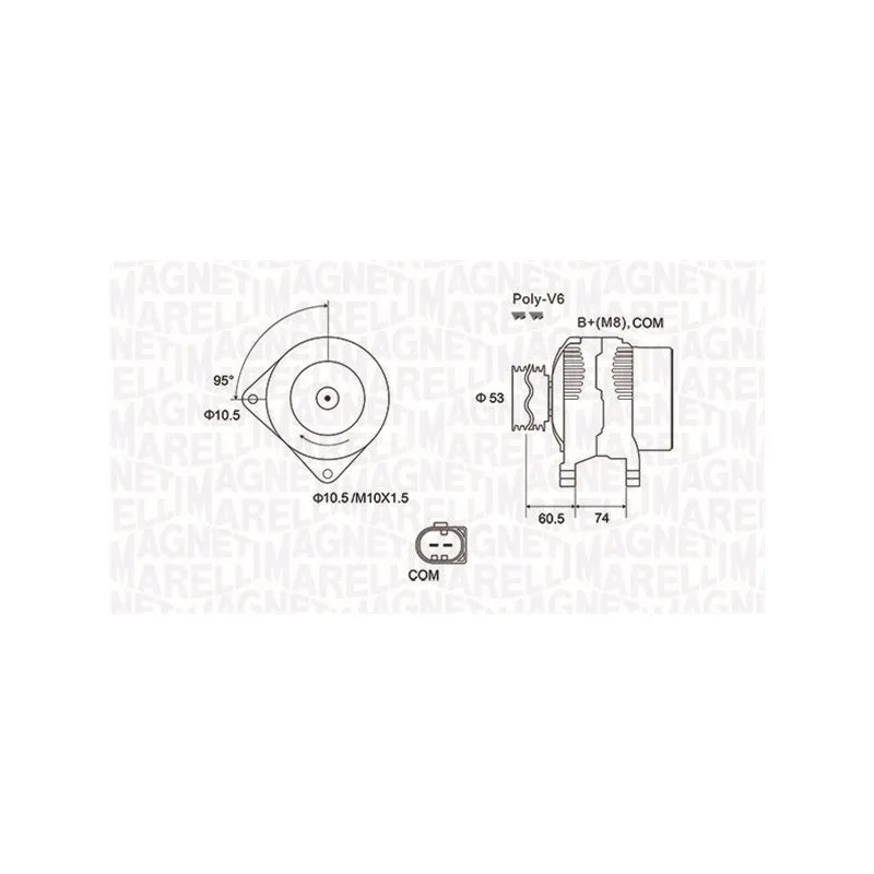 Alternateur MAGNETI MARELLI 063731905010