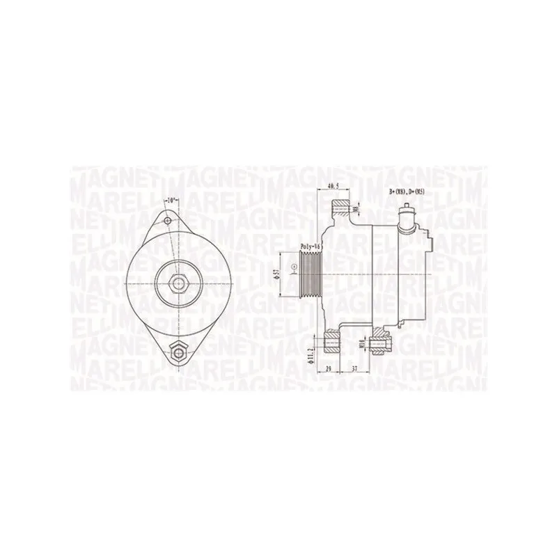 Alternateur MAGNETI MARELLI 063731949010