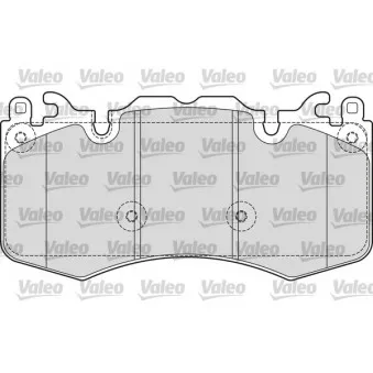 Jeu de 4 plaquettes de frein avant VALEO 601656