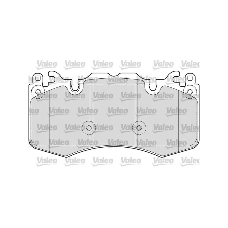 Jeu de 4 plaquettes de frein avant VALEO 601656