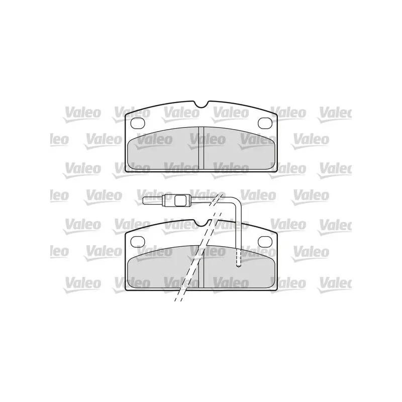 Jeu de 4 plaquettes de frein avant VALEO 601665