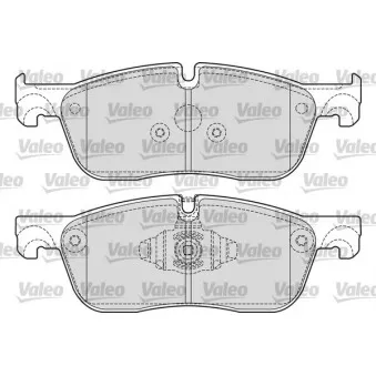 Jeu de 4 plaquettes de frein avant VALEO 601676