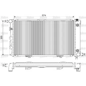 Radiateur, refroidissement du moteur VALEO 733135