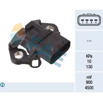 Capteur, pression du tuyau d'admission FAE 15178
