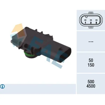 Capteur, pression du tuyau d'admission FAE 15196