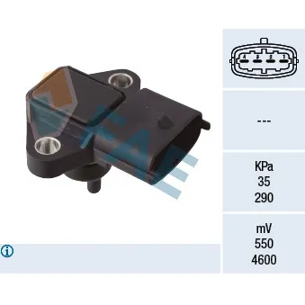 Capteur, pression du tuyau d'admission FAE 15213