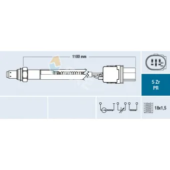 Sonde lambda FAE 75154