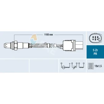 Sonde lambda FAE 75161