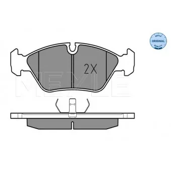 Jeu de 4 plaquettes de frein avant MEYLE 025 206 2919