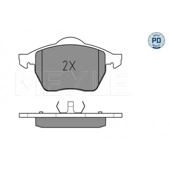 Jeu de 4 plaquettes de frein avant MEYLE 025 218 4819/PD