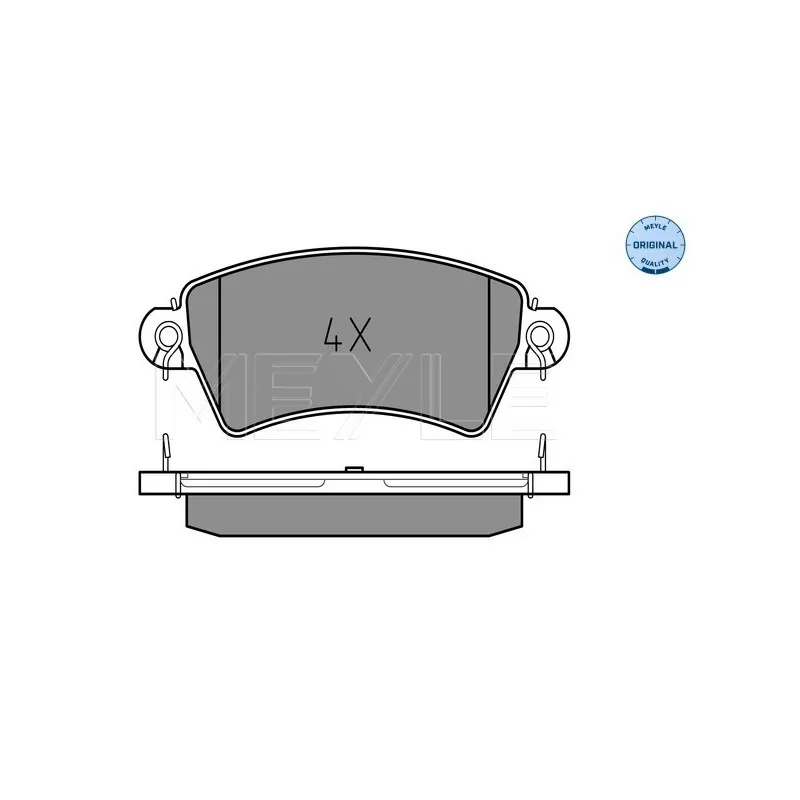 Jeu de 4 plaquettes de frein avant MEYLE 025 233 9617