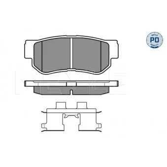 Jeu de 4 plaquettes de frein arrière MEYLE 025 235 4314/PD