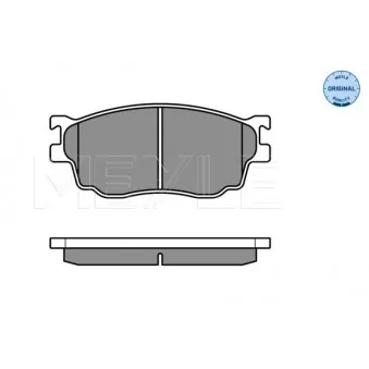 Jeu de 4 plaquettes de frein avant MEYLE 025 237 7716/W