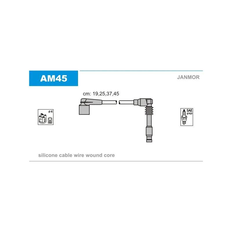 Kit de câbles d'allumage JANMOR AM45